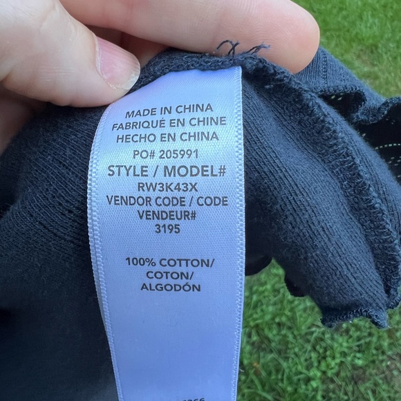 Splendid Navy Blue Como Pointelle T-Shirt XS - Picture 10 of 12